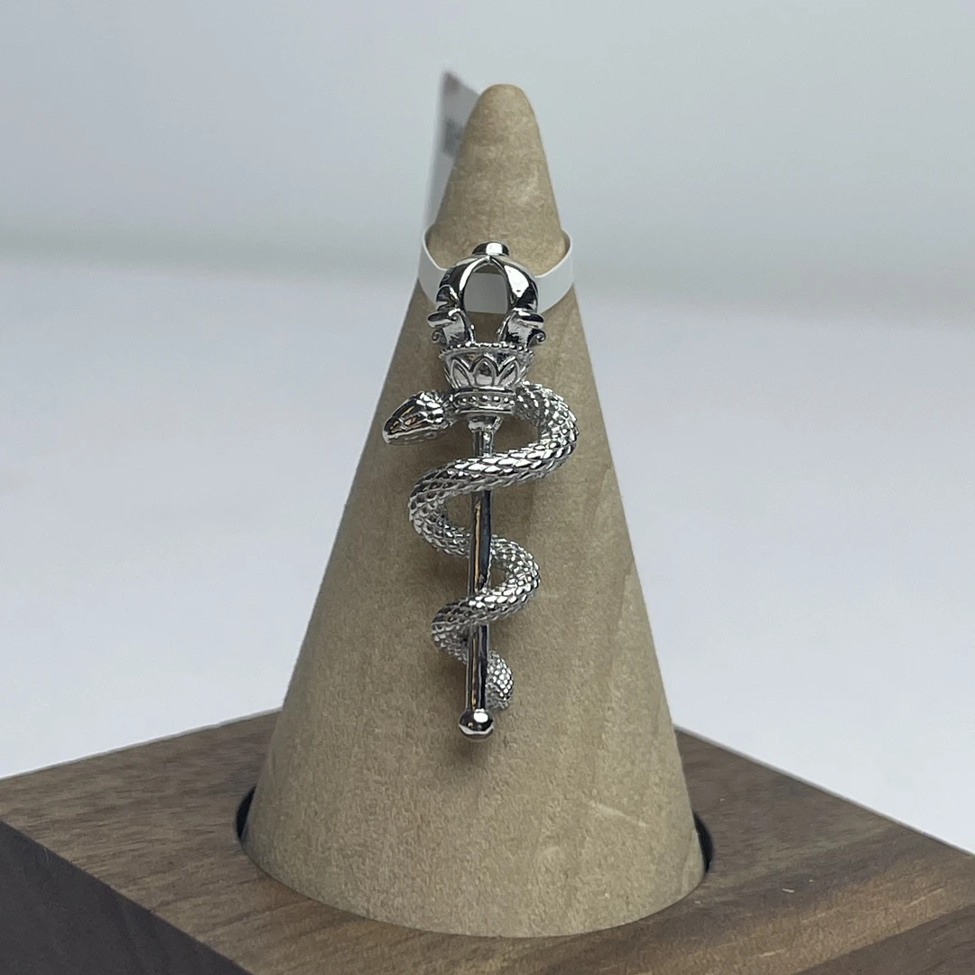 Pt950 蛇形权杖铂金吊坠