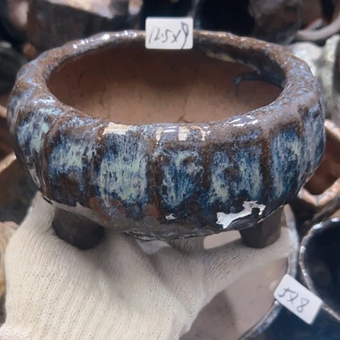 红陶粗陶花盆手工