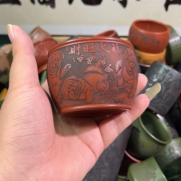 茶杯紫砂全手工紫砂主人杯