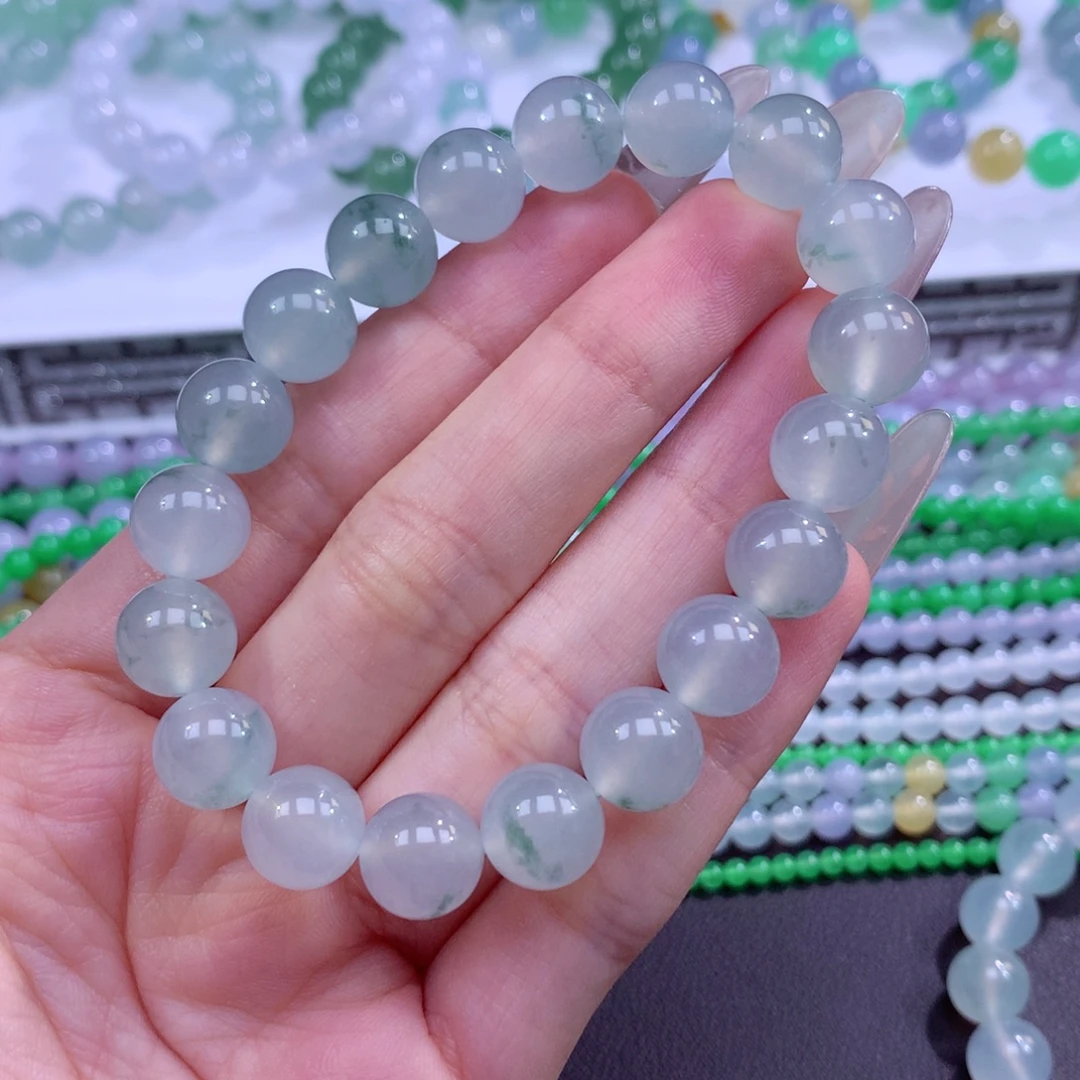 生***马翡翠未镶嵌手链翡翠