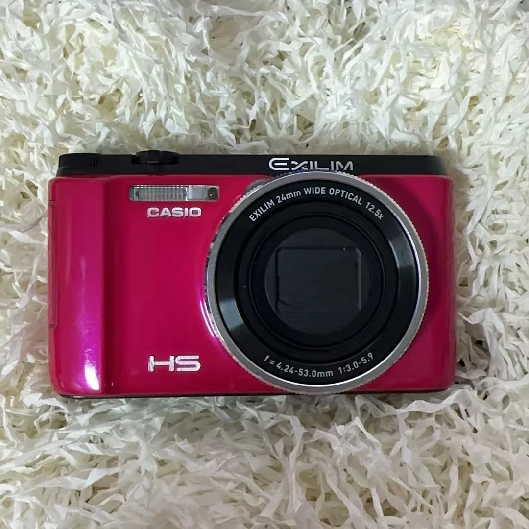 95新 Casio/卡西欧 ZR1500红色1679万像素12.5倍变焦长焦数码相机