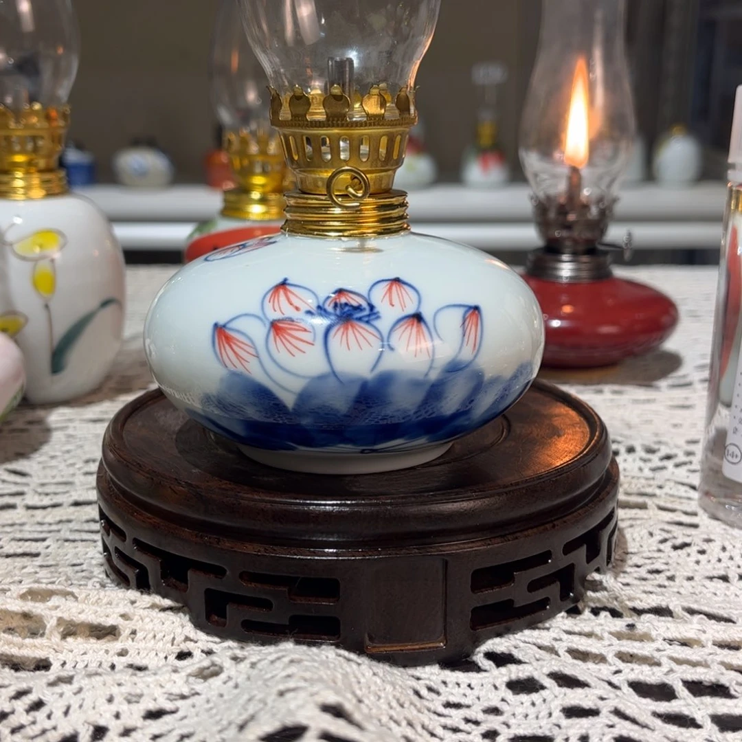 摆件景德镇陶瓷手工香薰灯