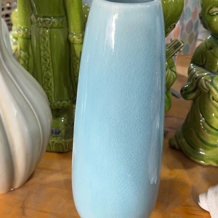 摆件花瓶陶瓷微瑕捡漏高33口6公分