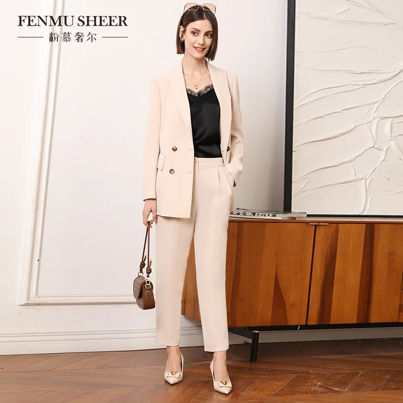 【粉慕奢尔周年庆】【格一专属】粉慕奢尔醋纤西装高级气质外套-C058