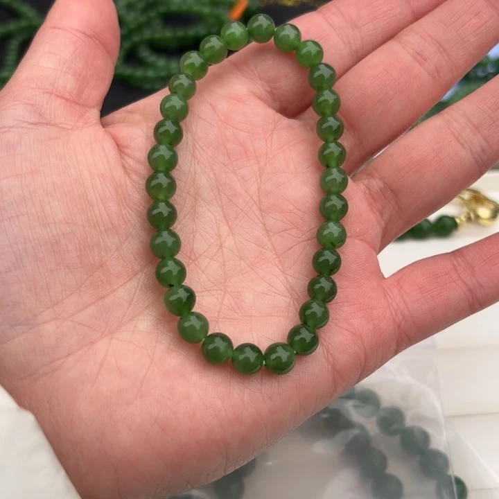 和田玉（碧玉）手链未镶嵌