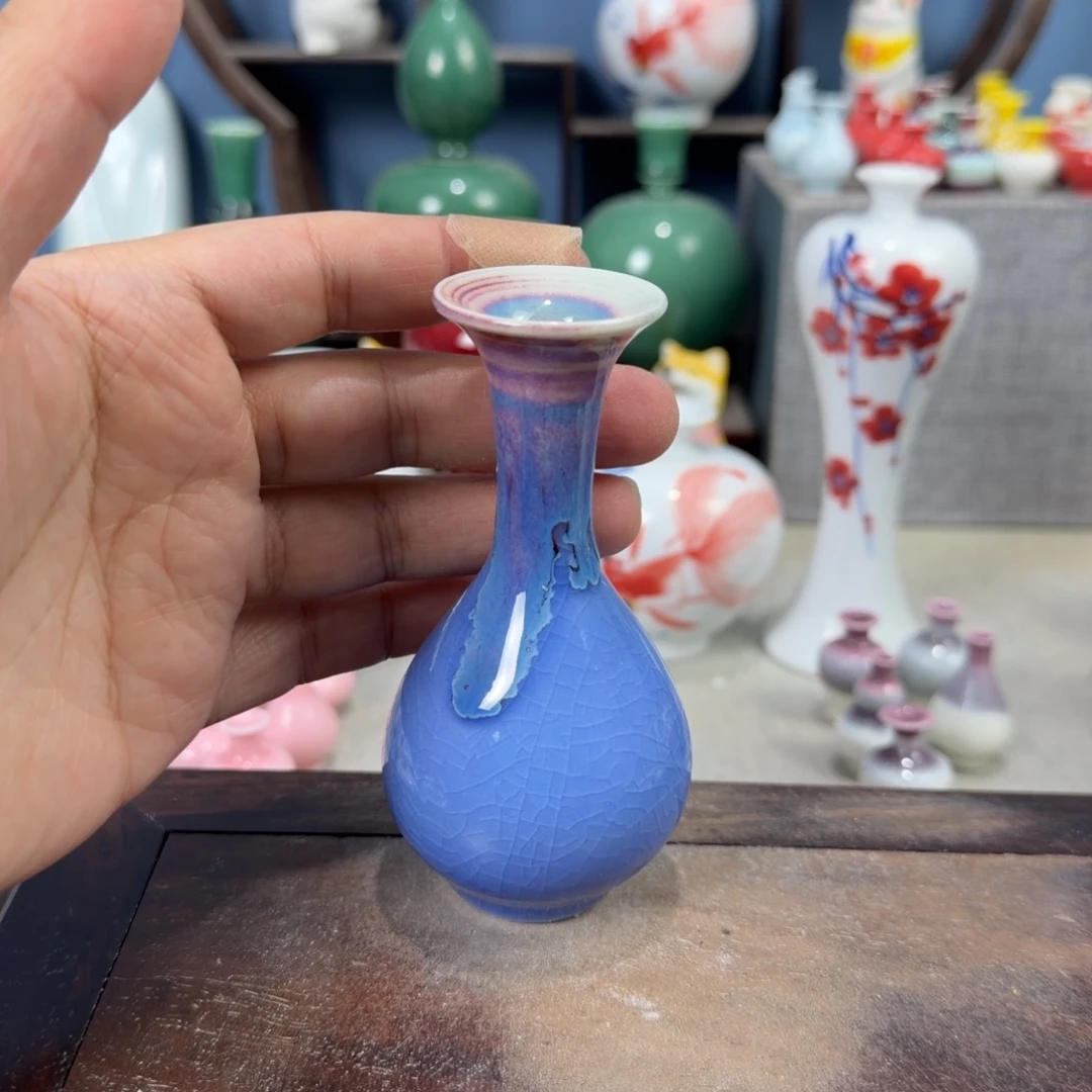 陶瓷手工小花器摆件