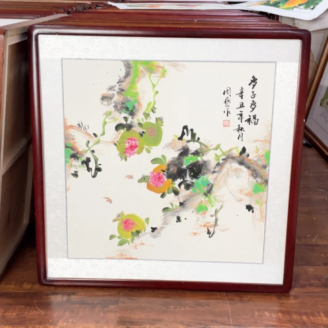 国画带框尺寸63*63厘米