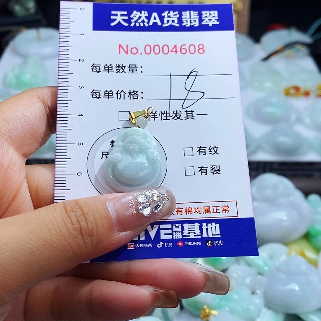 翡翠未镶嵌毛衣链4608