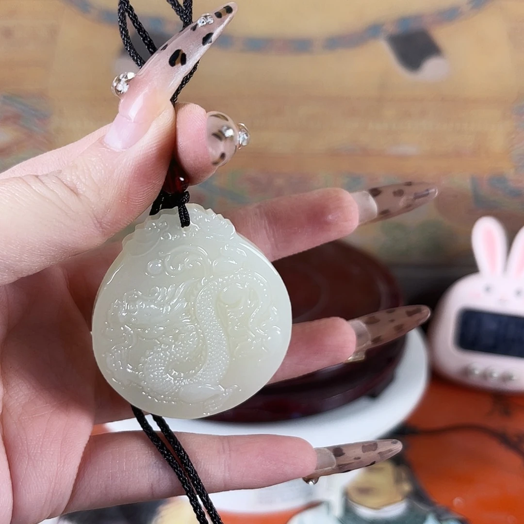 摆件谢*龙纹摆件吊坠瓷11