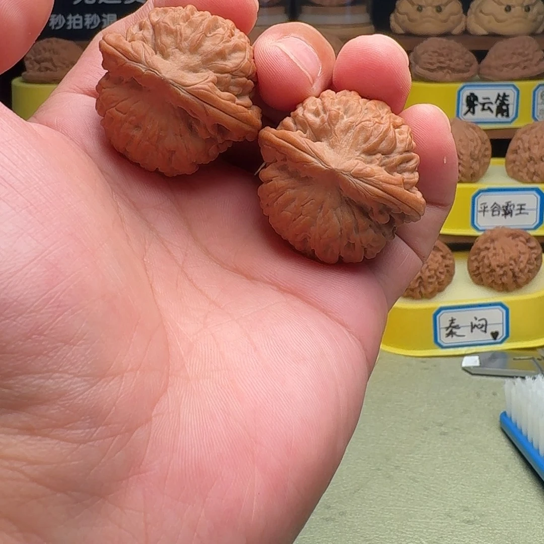 把件文玩核桃莲花37.8全品树头精对