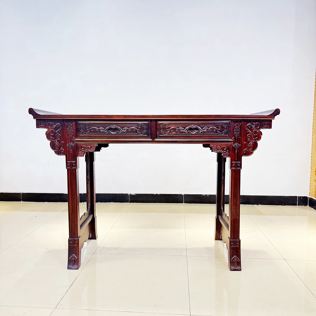 南美酸枝古典雕花家用条案翘头案