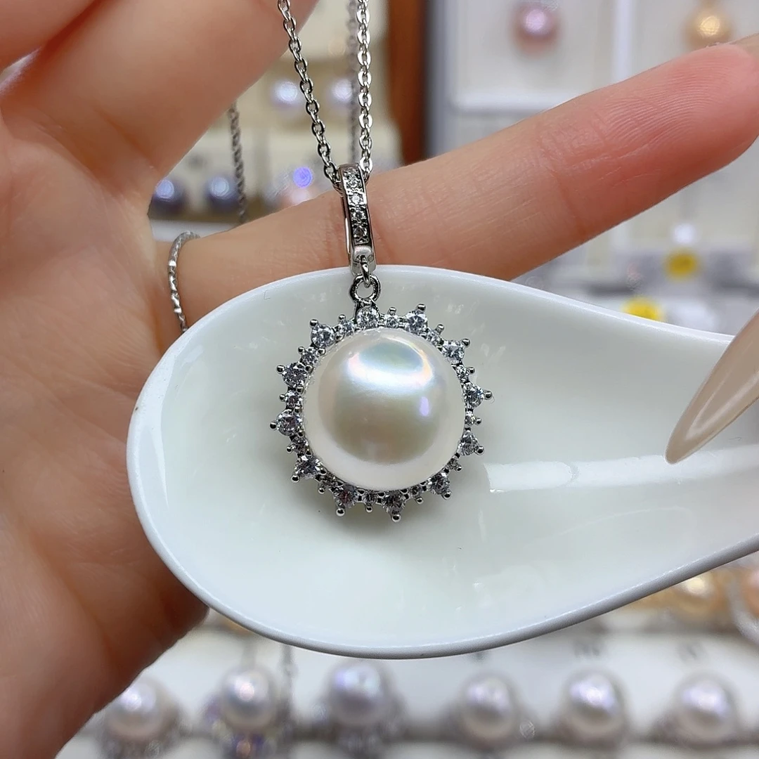 颈饰合金淡水珍珠F