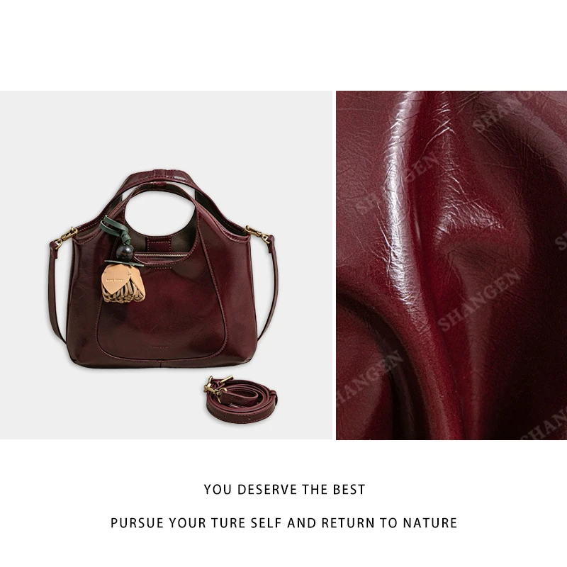 【尚恩CC】SK-63018-铁锈红-轻奢时尚百搭新款女包