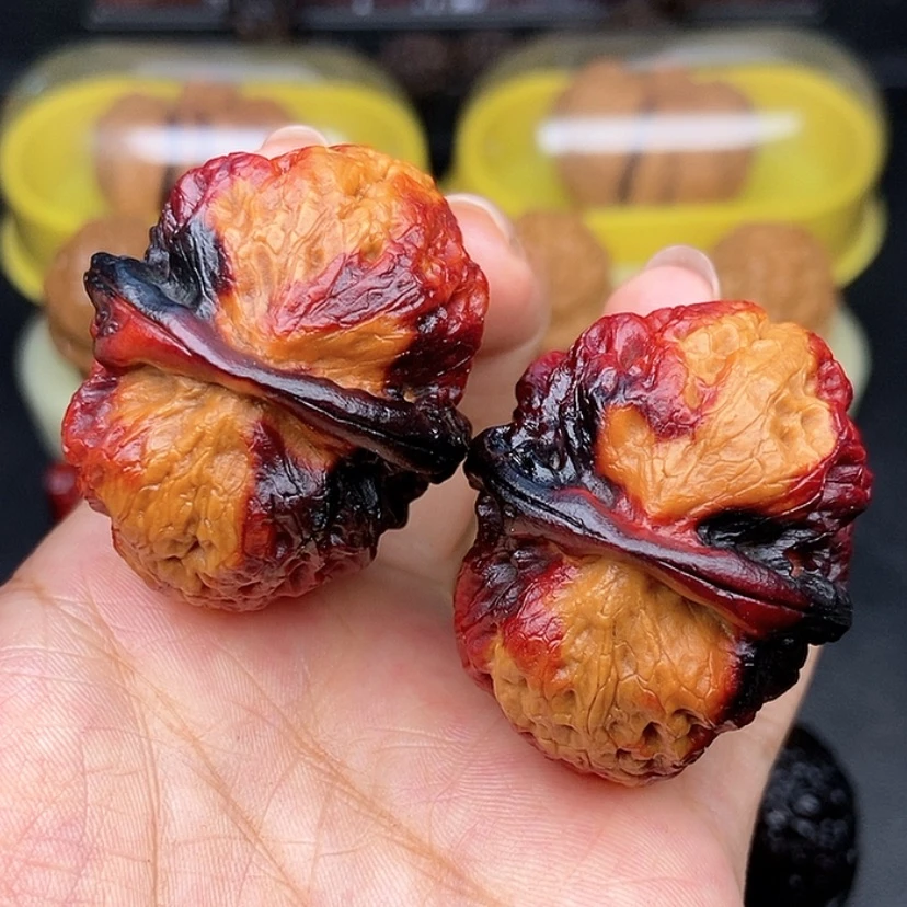 【闪购商品】文玩核桃把件43尺七彩巨无霸53.6克