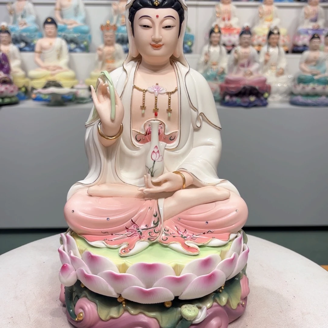 摆件瓷摆件观音12吋