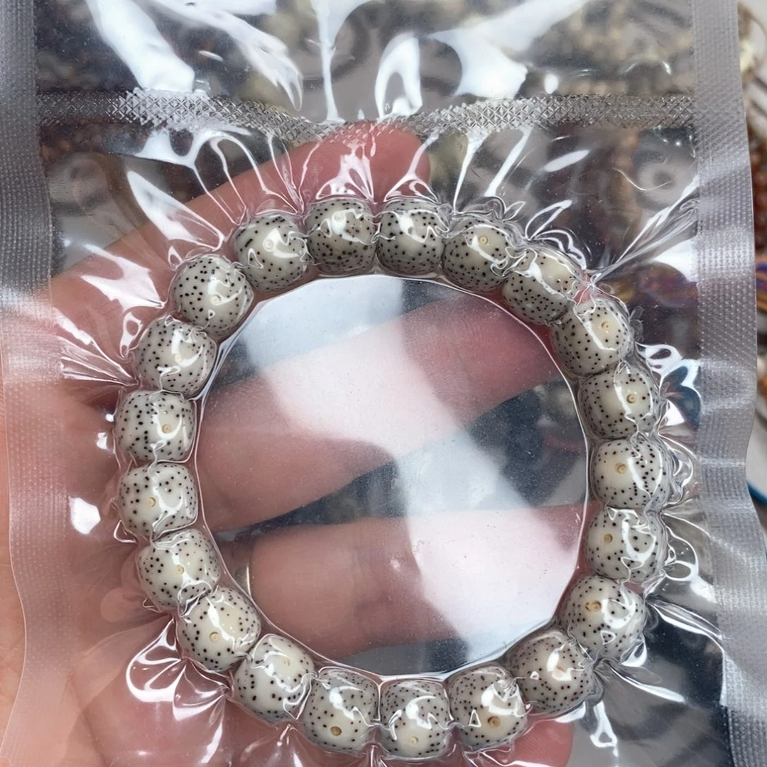 手串星月菩提11骨瓷白