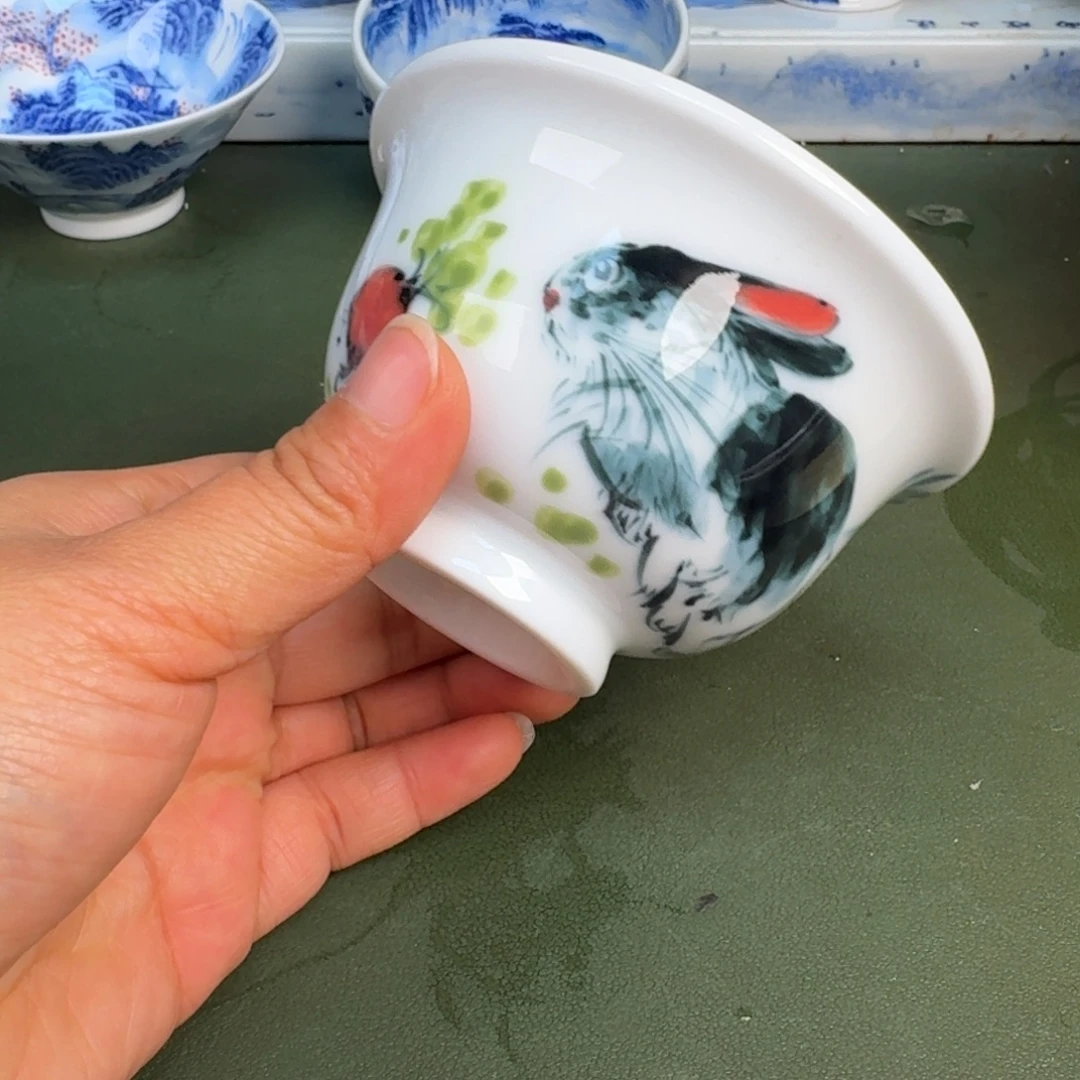 瓷景德镇纯手绘茶具圆圆291