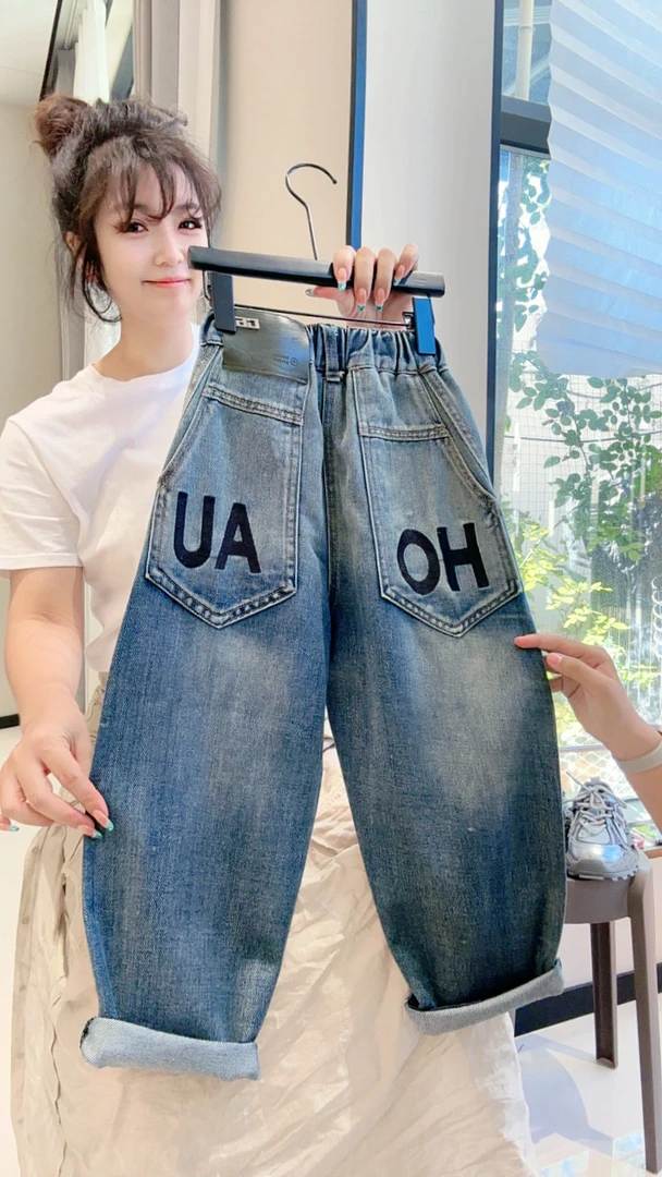 【复古水洗】洋气2025秋款中大童软牛仔LenKid- 03