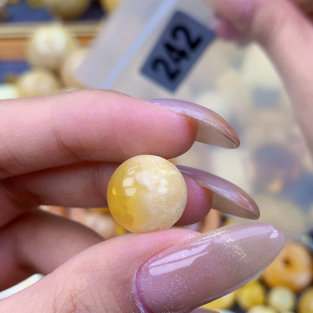 琥珀未镶嵌珠宝奇石14 粉