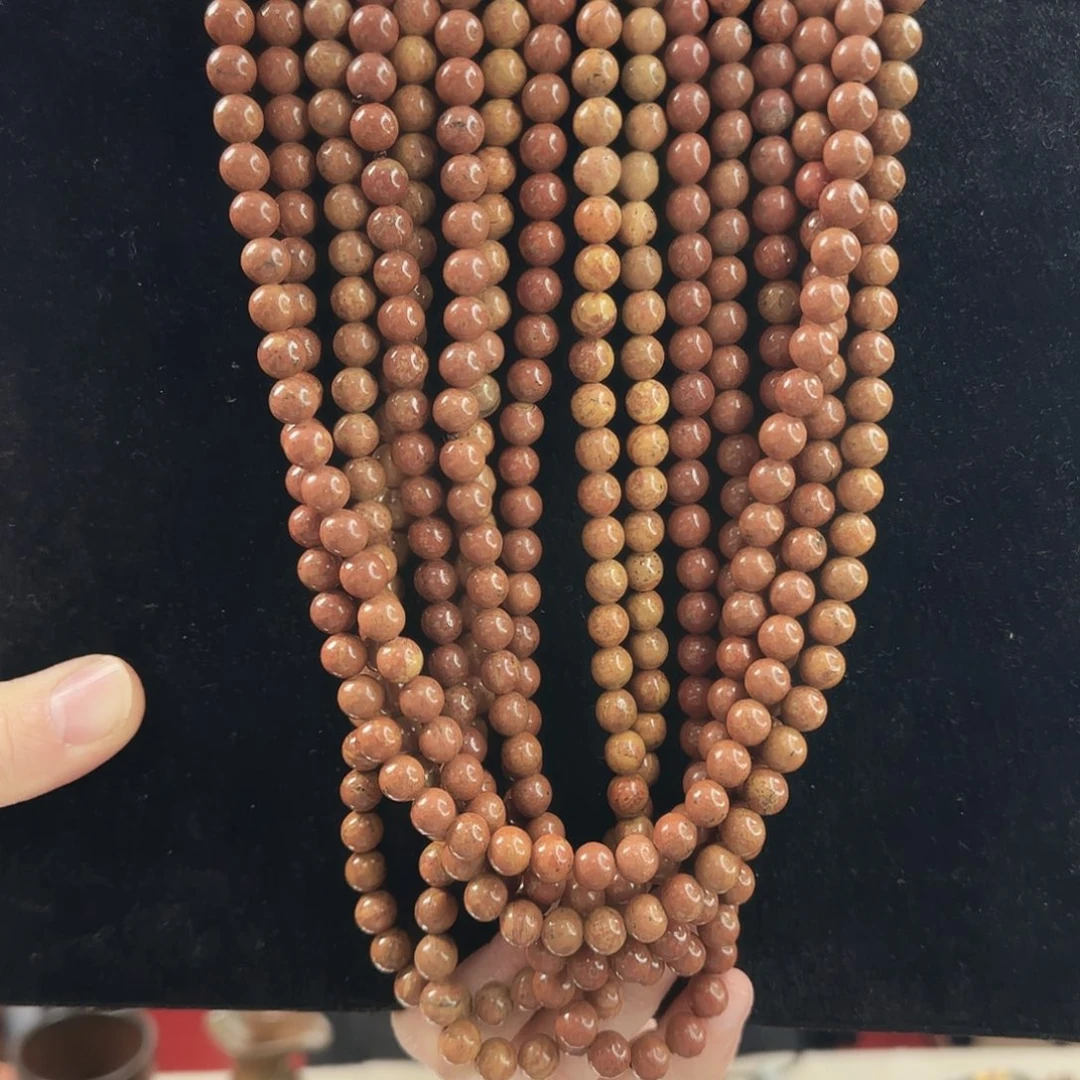 泗水砭石直播间精品卡8素圈108颗链（精挑高货）