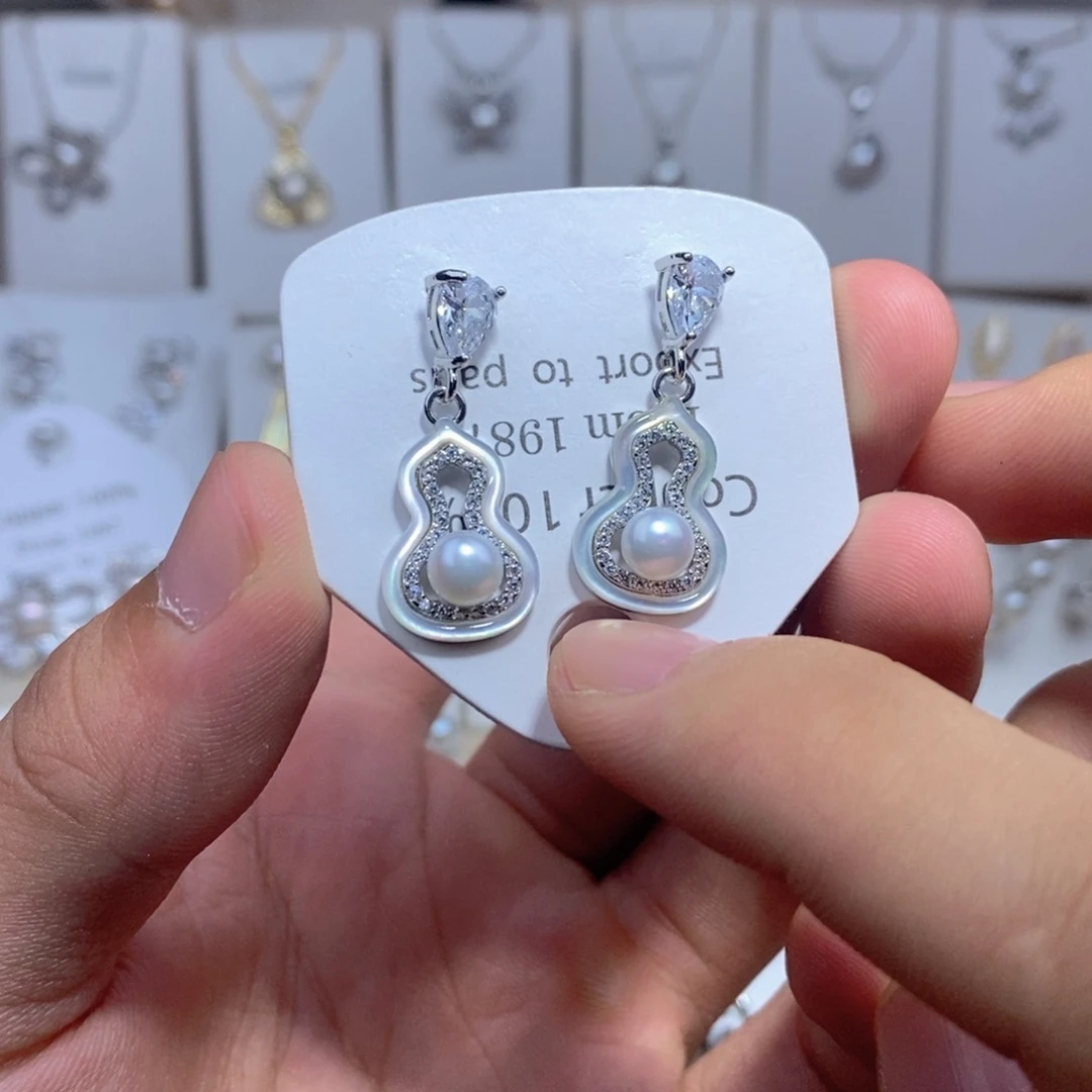 未镶嵌淡水珍珠耳饰