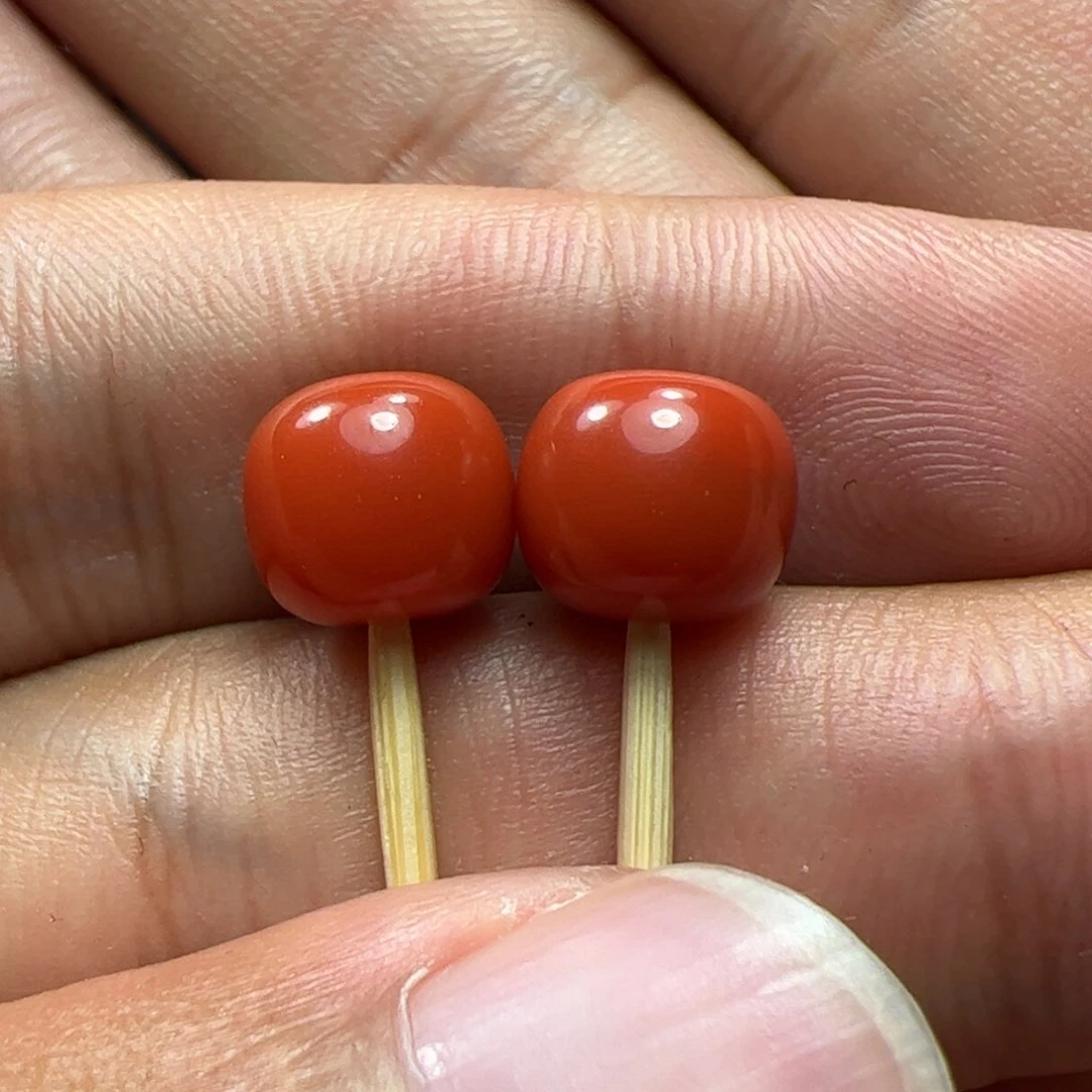 未镶嵌珠子南红玛瑙蓝**影