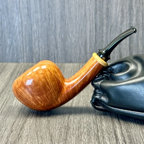 Time丹麦缇娜烟斗巴勒比女儿原木色光面都柏林石楠木手工斗进口斗