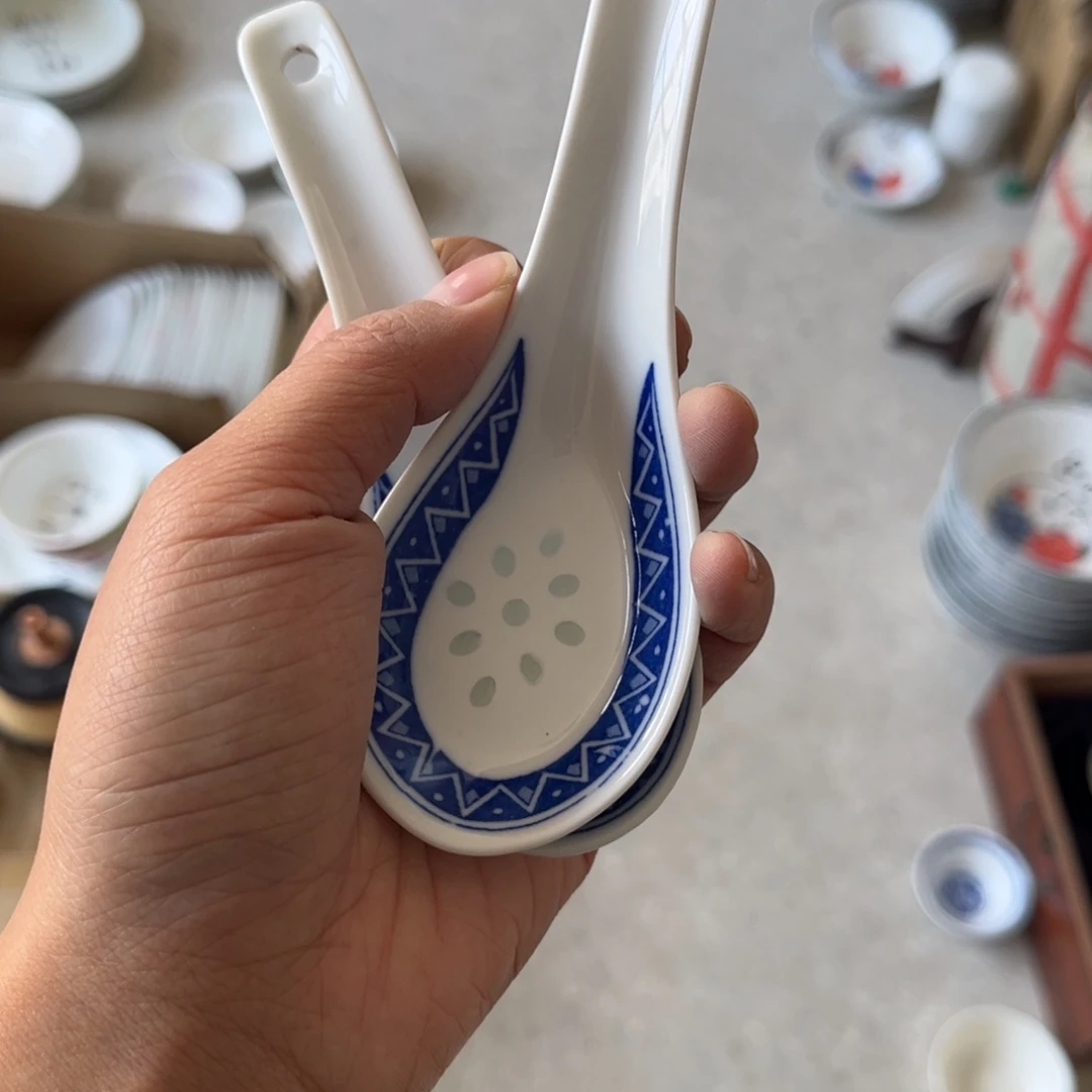 帅***嘞瓷片景德镇高温细白瓷餐具五个