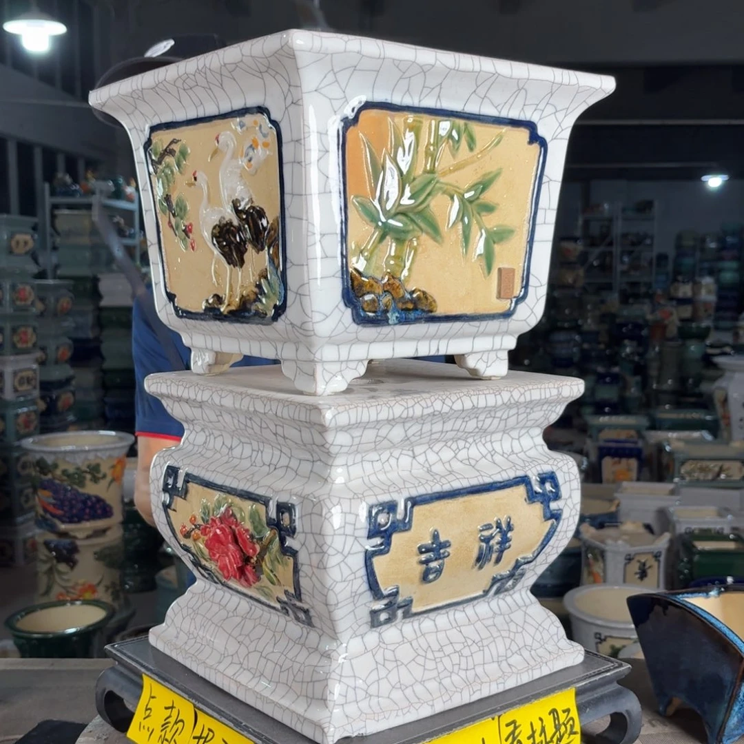 一风堂石湾花盆 内24*19