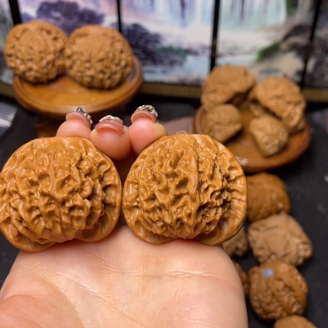 文玩核桃把件43全品秦闷