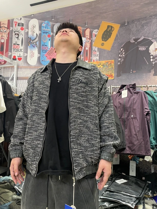 2025春季新款韩版小香风外套男高级感小众设计感早秋休闲夹克上衣