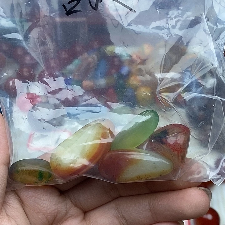 菩***道玛瑙/玉髓合金颈饰