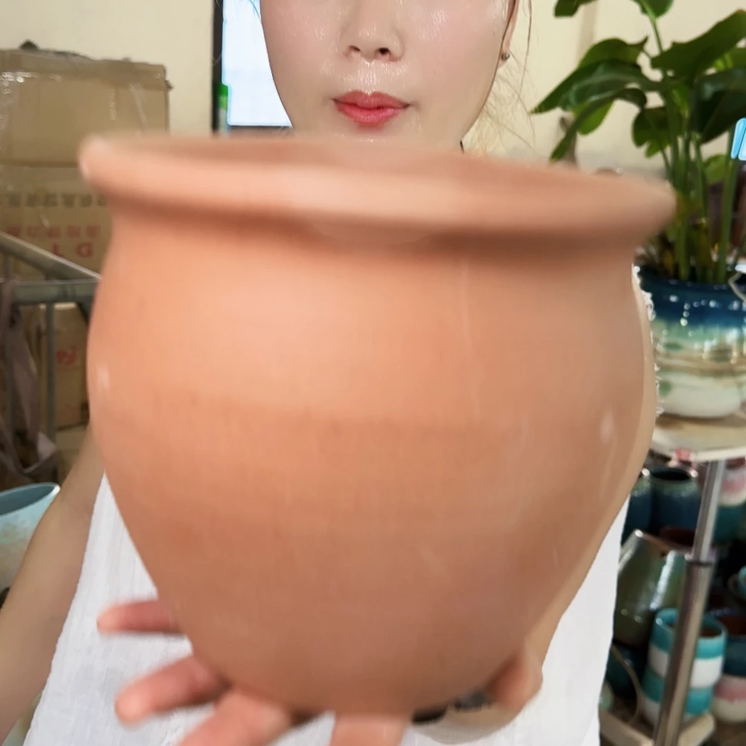 紫砂花盆高15口17
