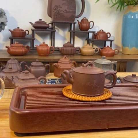 手工艺品琉璃紫砂壶