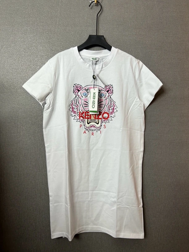 99新 KENZO/肯佐 kenzo白色长款半连衣裙99新
