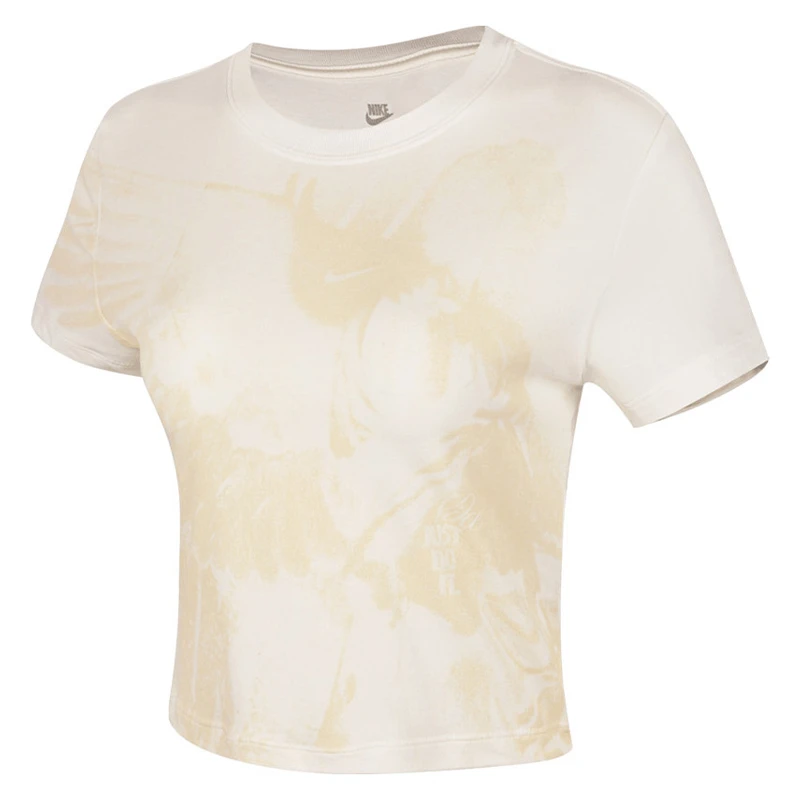 NIKE耐克女子情人节双旦礼针织无领短T恤HV5001-133