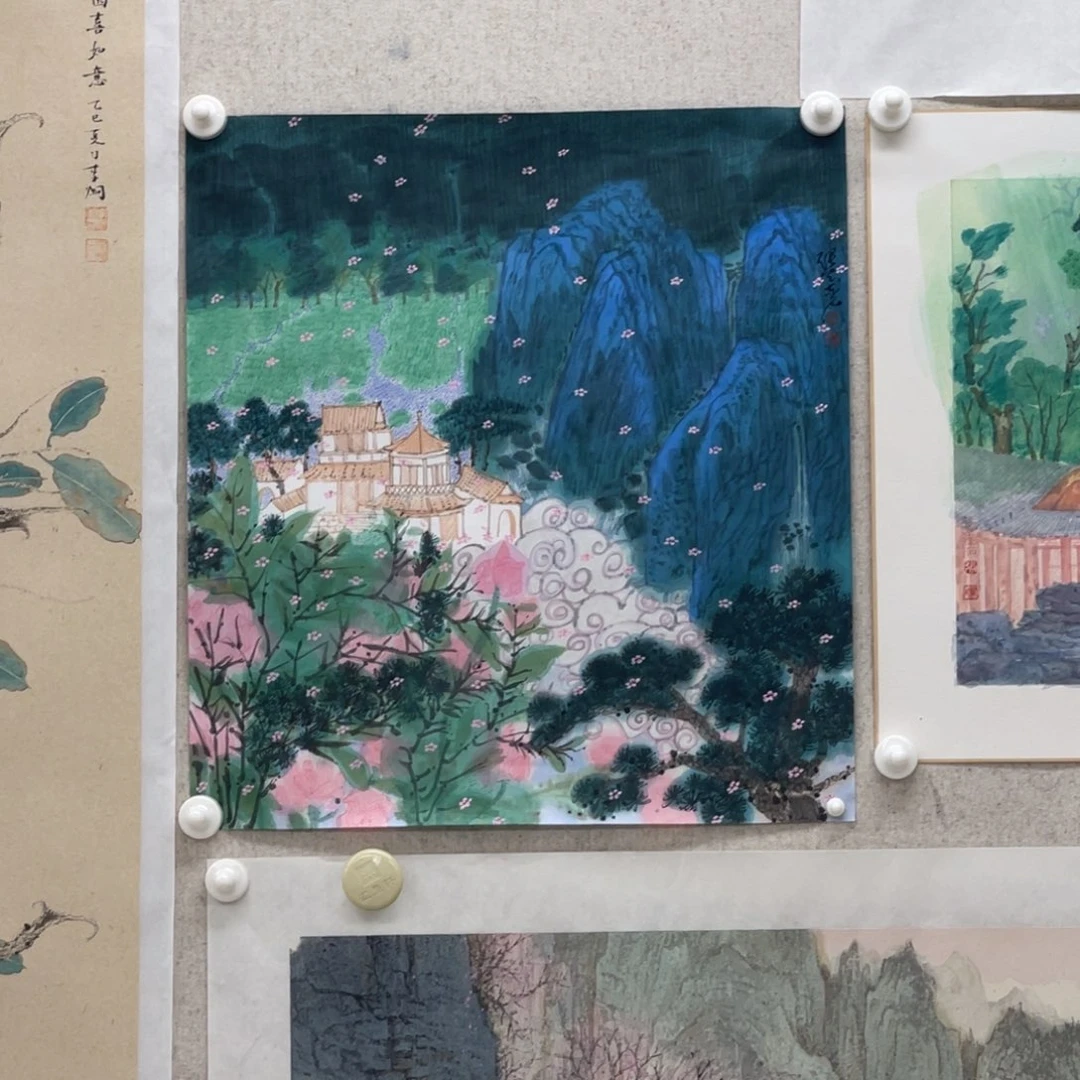国画张兰石 夜景 国画
