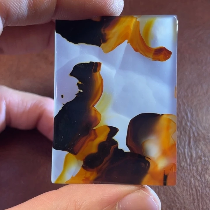 玛瑙/玉髓颈饰合金缘*