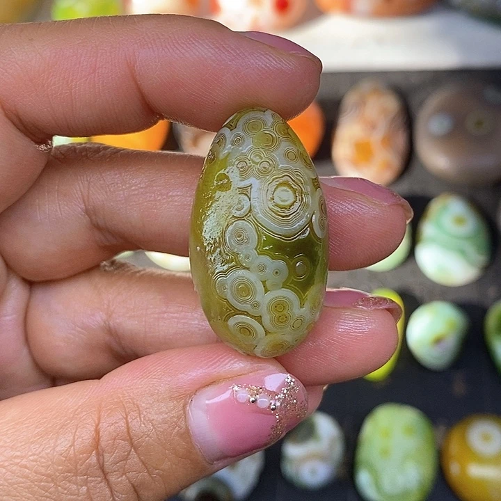 水滴款奇石饰品无孔