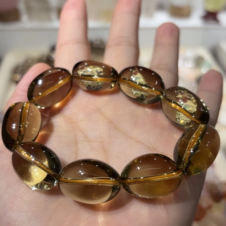 未镶嵌手链水晶黄水晶