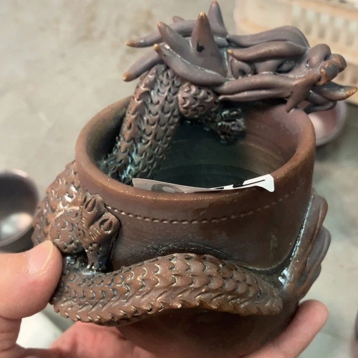 柴烧杯子宝瓶大放漏。