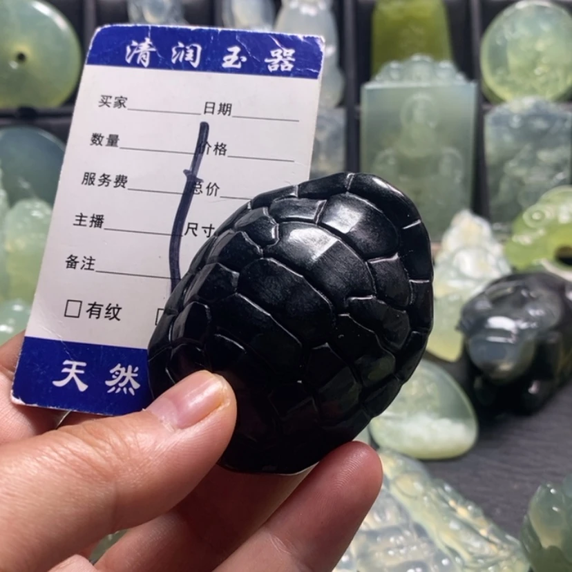 【闪购商品】蛇纹石玉合金手把件