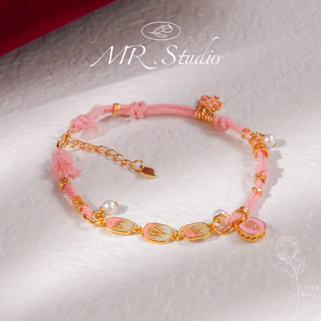 925银手链 木润【烧蓝】S925银烧蓝编绳