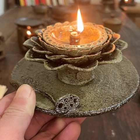 【闪购商品】杯众*圆小福泥陶艺茶几风