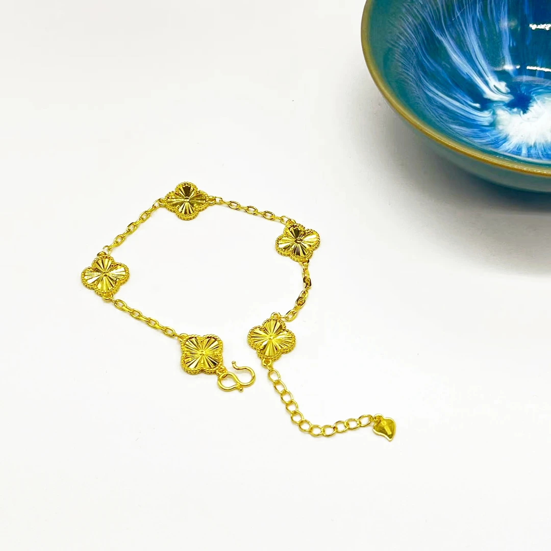 足银手链 足银手链-四叶草手链（中）简约时尚