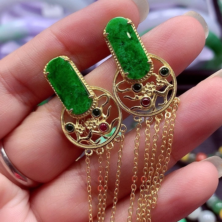 颈饰银S925镶嵌翡翠翡翠