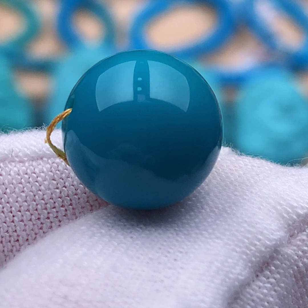 绿松石未镶嵌珠宝奇石12.6mm