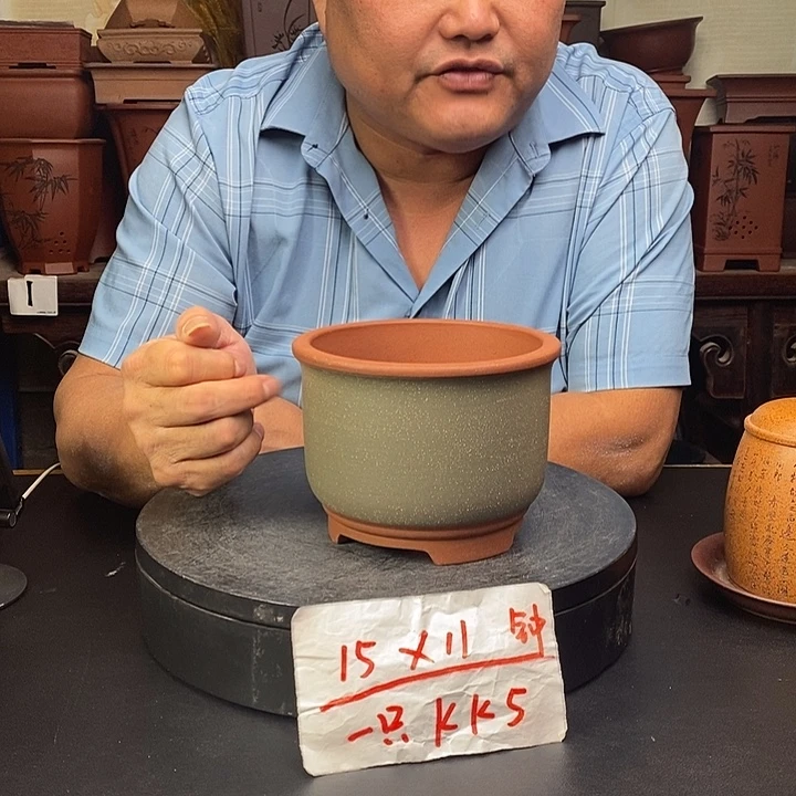 紫砂花盆货号一只K5