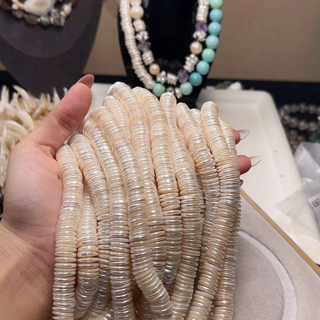 玛瑙/玉髓合金珠宝半成品b638 12m  贝珠隔片一条