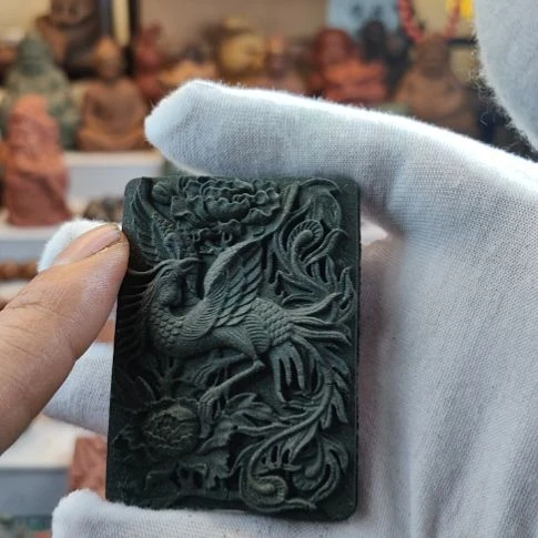 泥塑茉莉香方凤戏牡丹香牌福利款